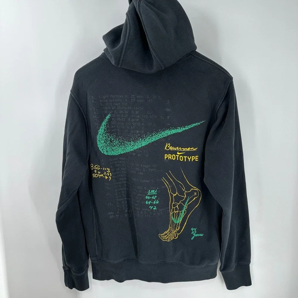 Vintage 90's Nike‎ Just Do It Prototype Word Mark Graphic Hoodie Black Size S
